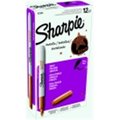 Sharpe Mfg Co Sharpie Fine Tip Acid-Free Non-Toxic Permanent Marker - Metallic Bronze; Pack 12 1438021